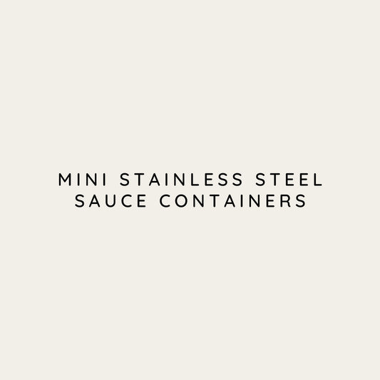 Mini Stainless Steel Sauce Containers