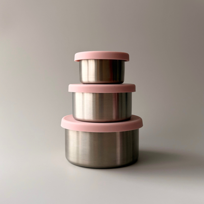 STAINLESS STEEL FOOD STORAGE CONTAINERS (TRIO)